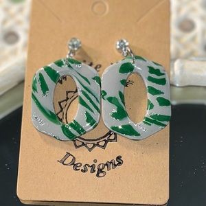 Handmade polymer clay earrings